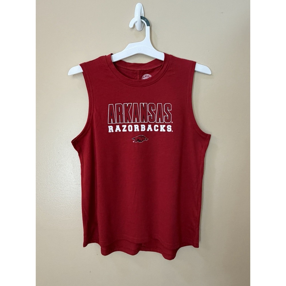Rivalry Threads 91 Men's Arkansas Razorbacks Muscle Tank Top Sz M Red NWT